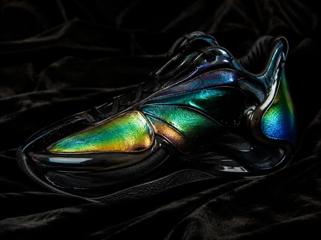 Iridescent beetle sneaker concept
